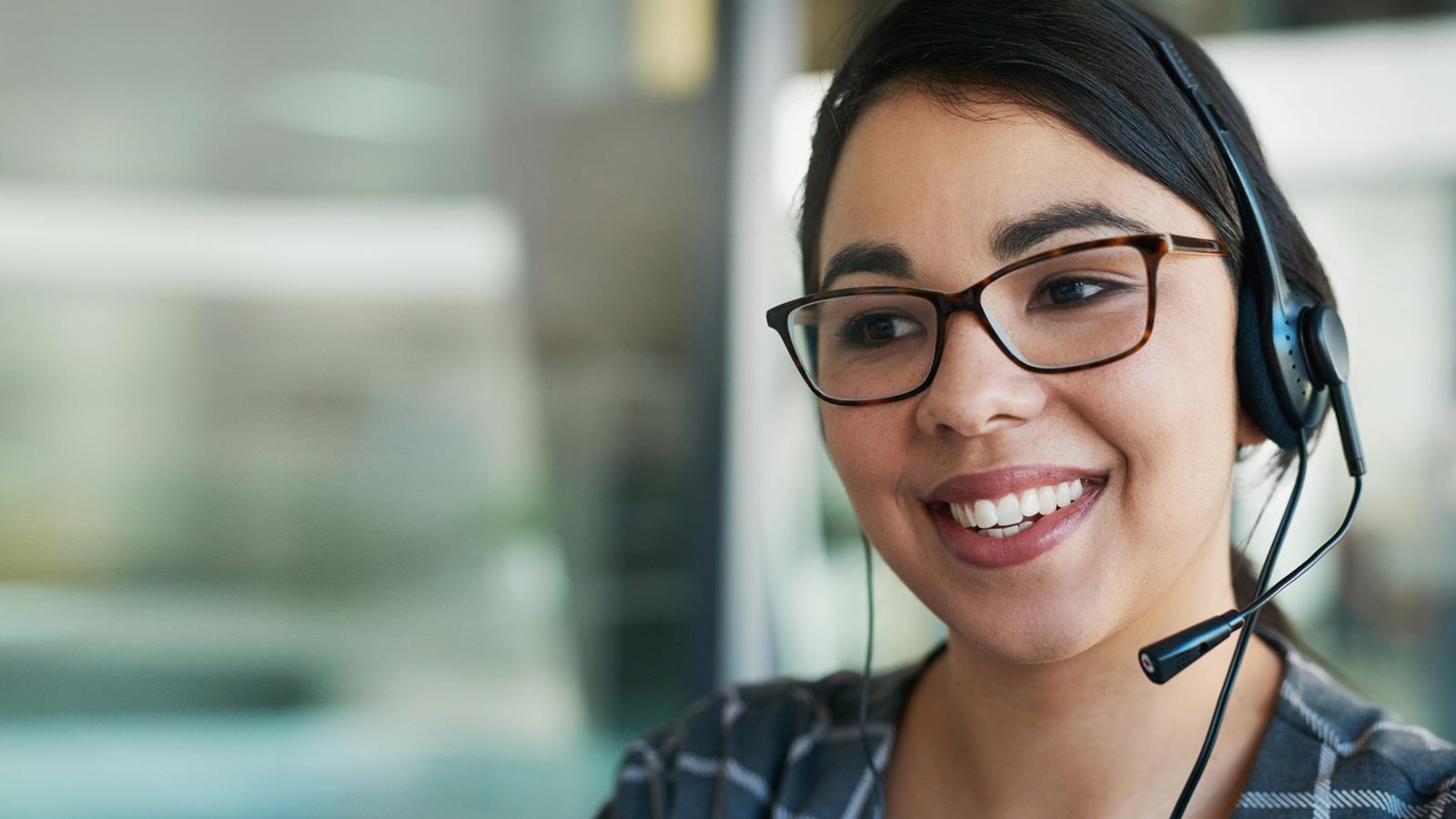 Customer Support Woman Working From Home