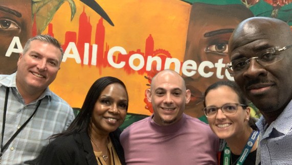 Five Colleagues At An Event