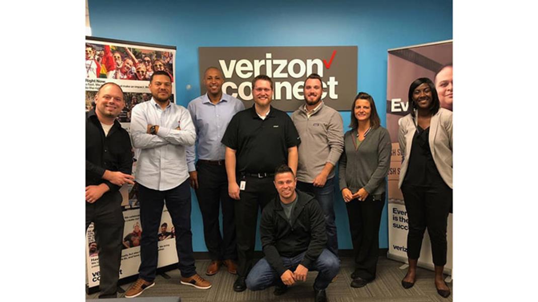 Emmett Haley II (Second Person To The Left) Started At Verizon In 2004 As A Part Time Sales Representative.