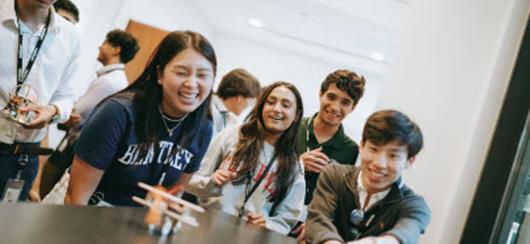 Students Laughing.