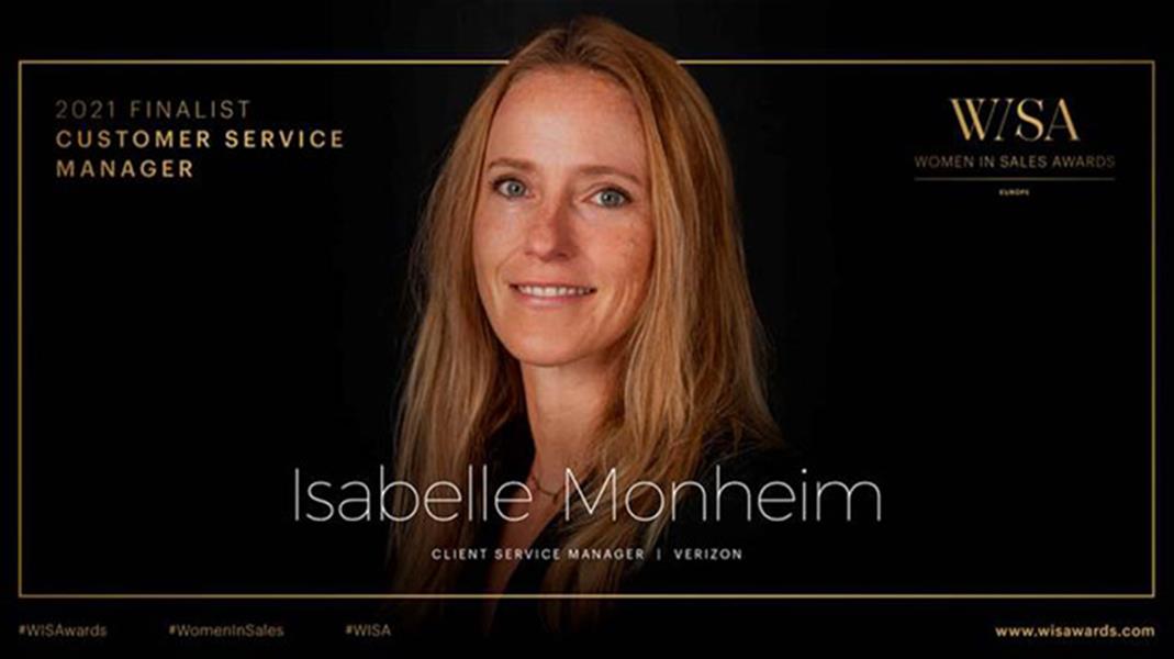 Isabelle Monheim, 2021 Finalist Customer Service Manager