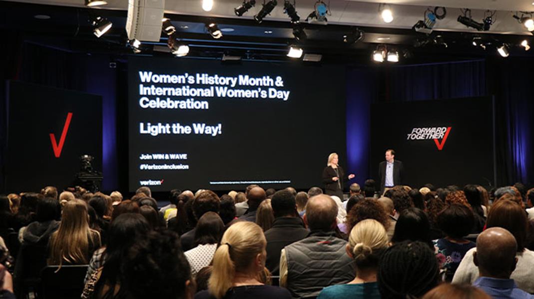 Co Executive Sponsors Of WAVE Christy Pambianchi And Kyle Malady Kick Off Our Women's History Month Webcast.