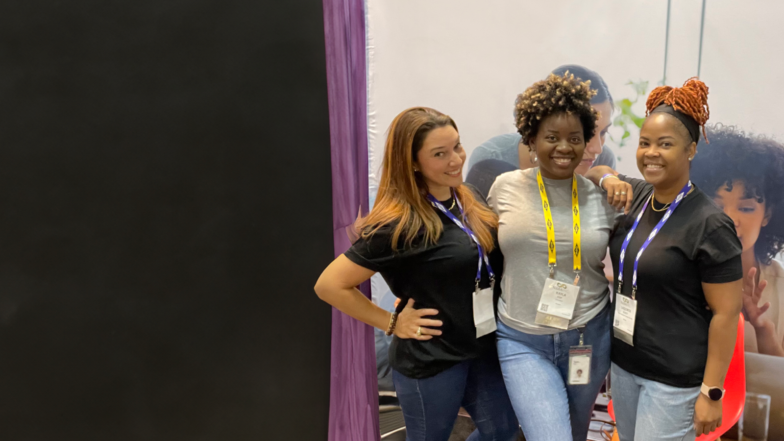 Three V Teamers At A Job Fair